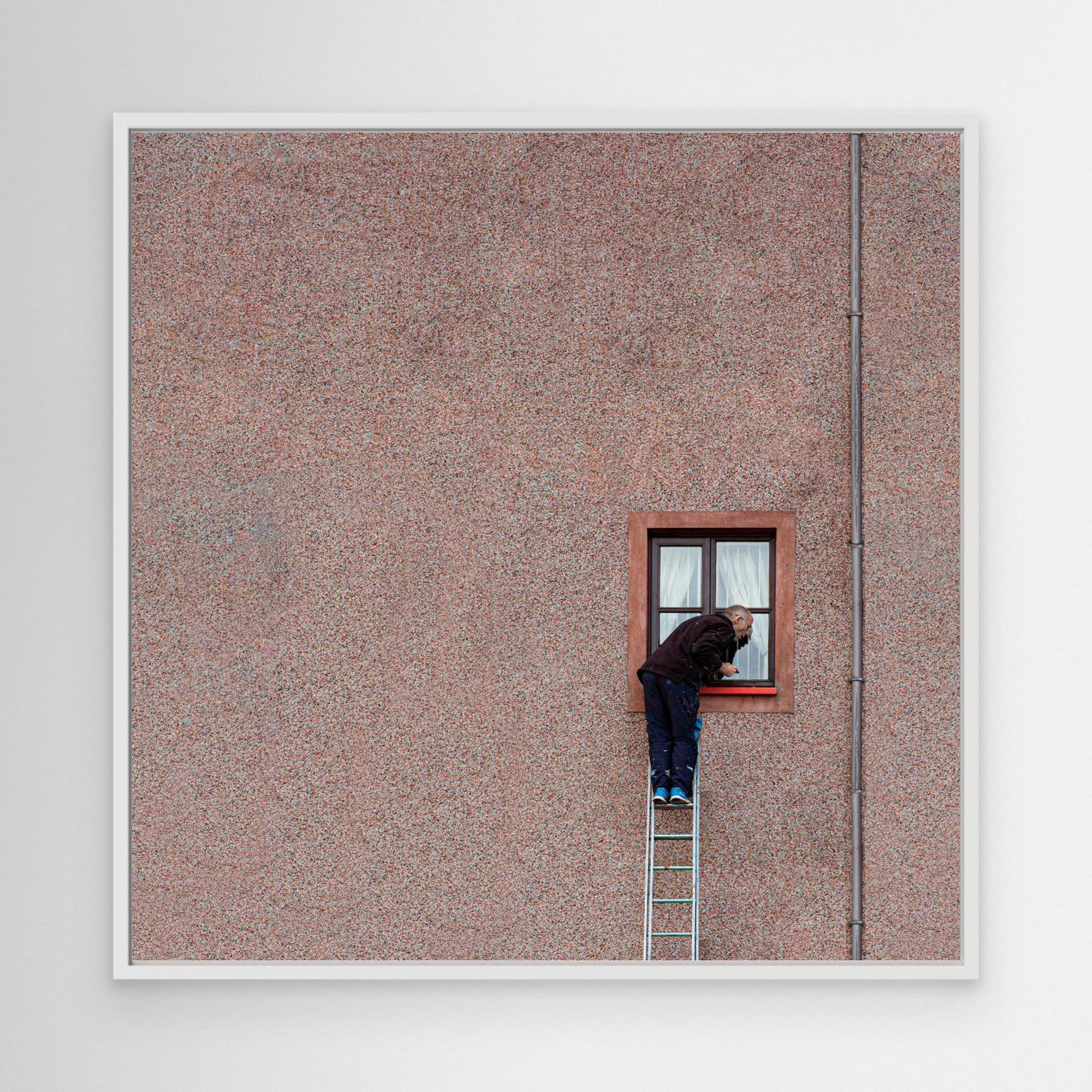Man on a ladder by Inge Schuster
