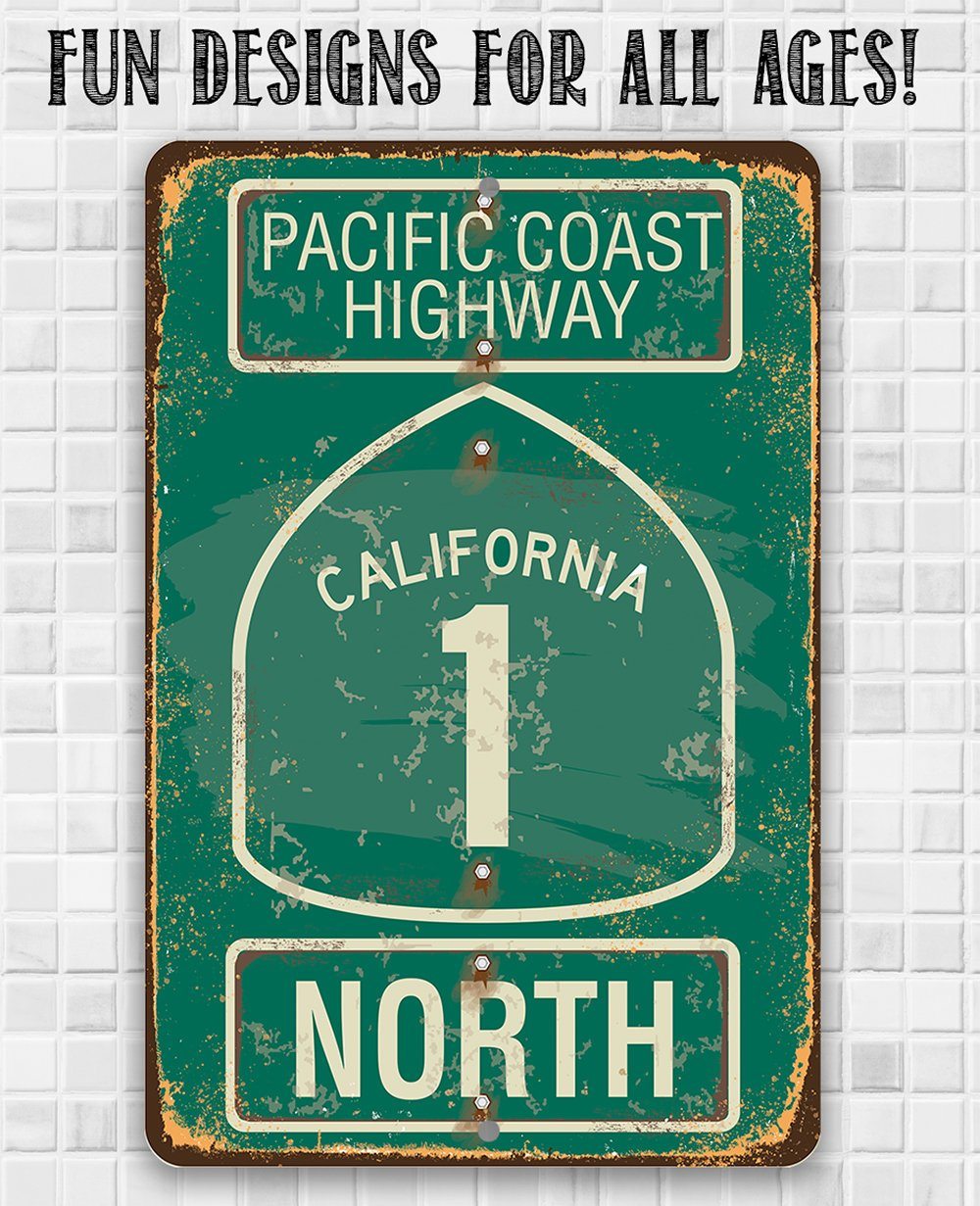 Pacific Coast Highway California 1 - Metal Sign