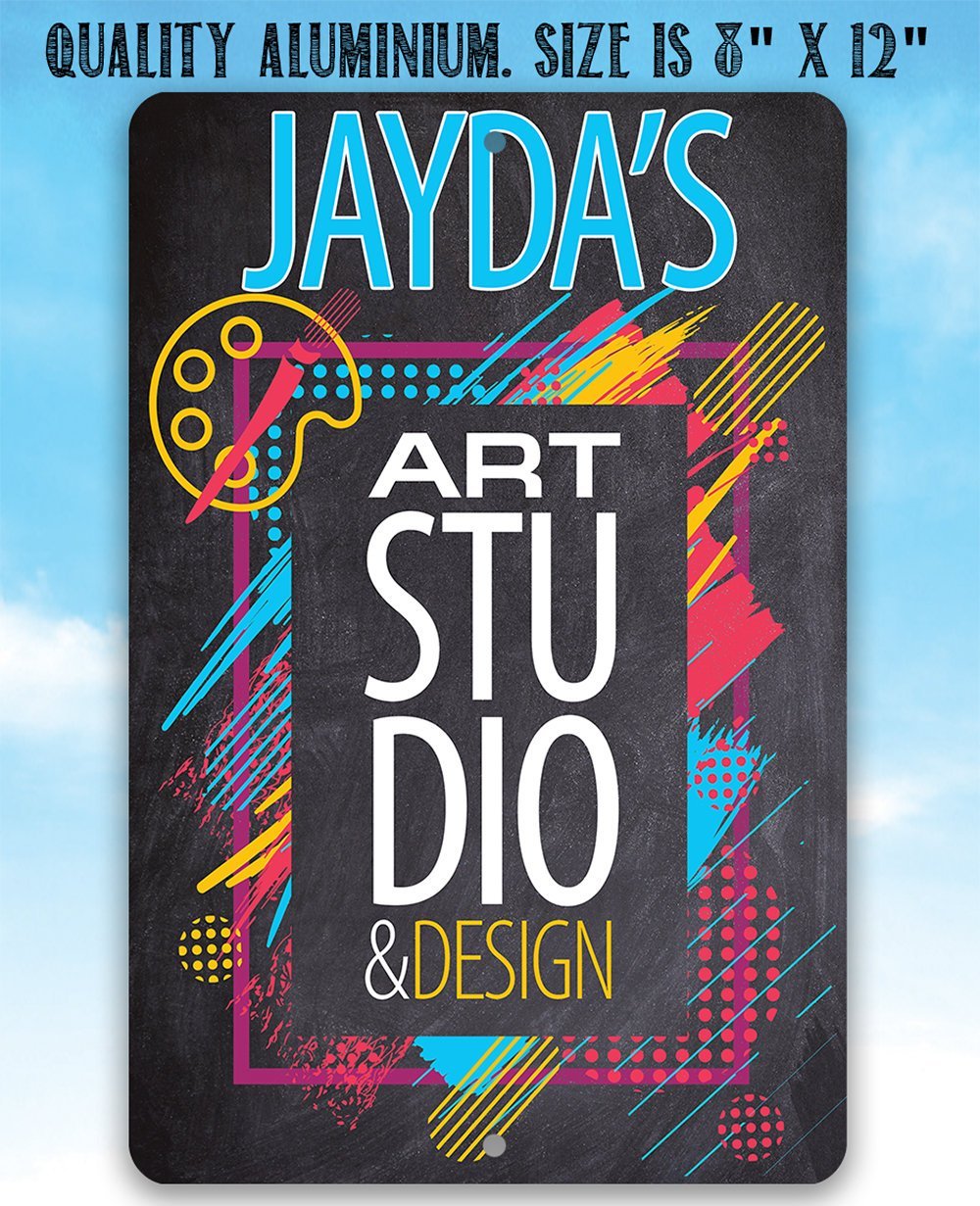 Personalized - Art Studio - Metal Sign