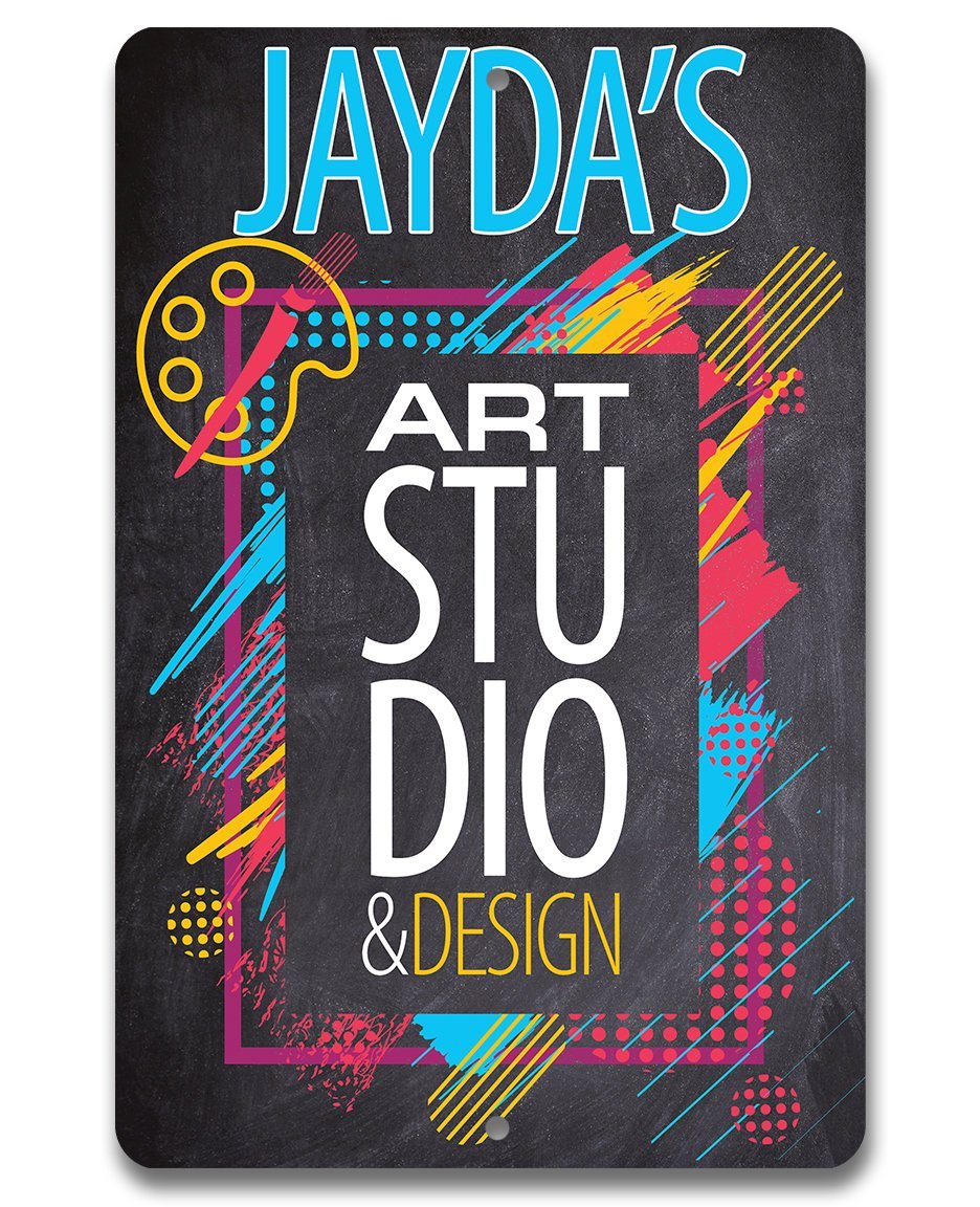 Personalized - Art Studio - Metal Sign
