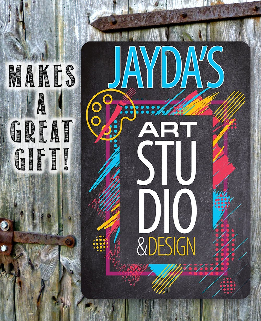 Personalized - Art Studio - Metal Sign