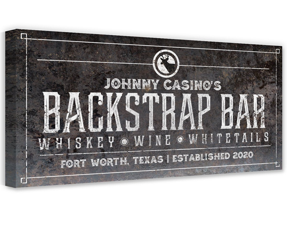 Personalized - Backstrap Bar - Canvas