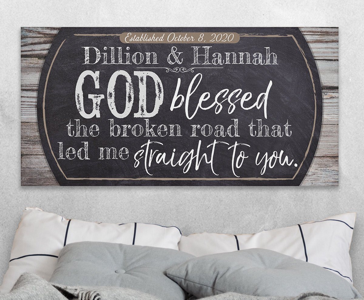 Personalized - Broken Road - Canvas