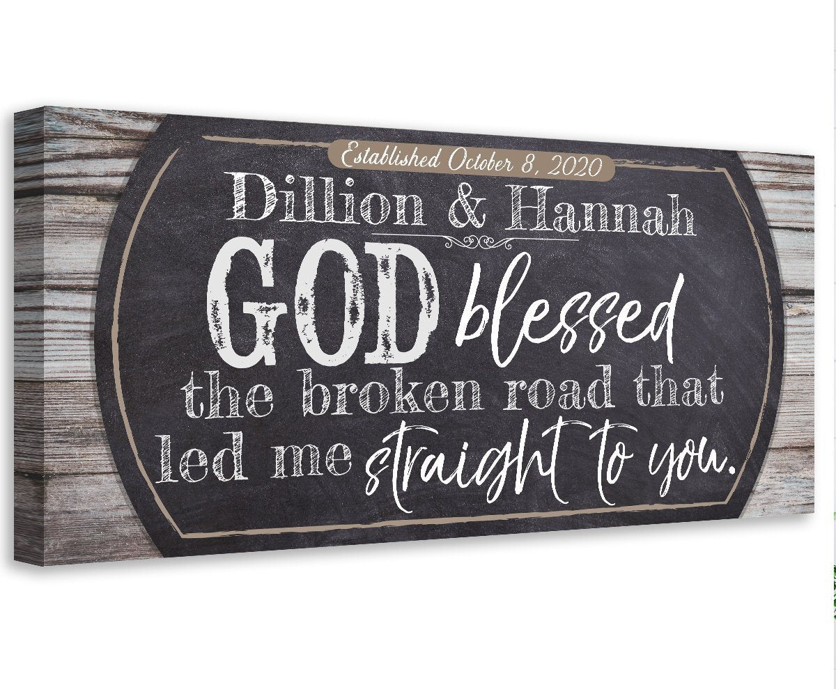 Personalized - Broken Road - Canvas