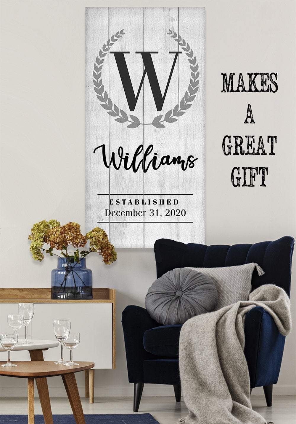 Personalized - Capital Letter Family - Canvas
