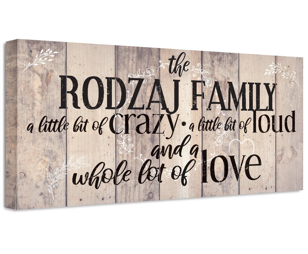 Personalized - Family A Little Bit Of Crazy - Canvas