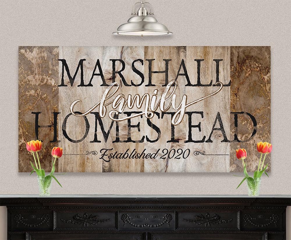 Personalized - Family Homestead - Canvas
