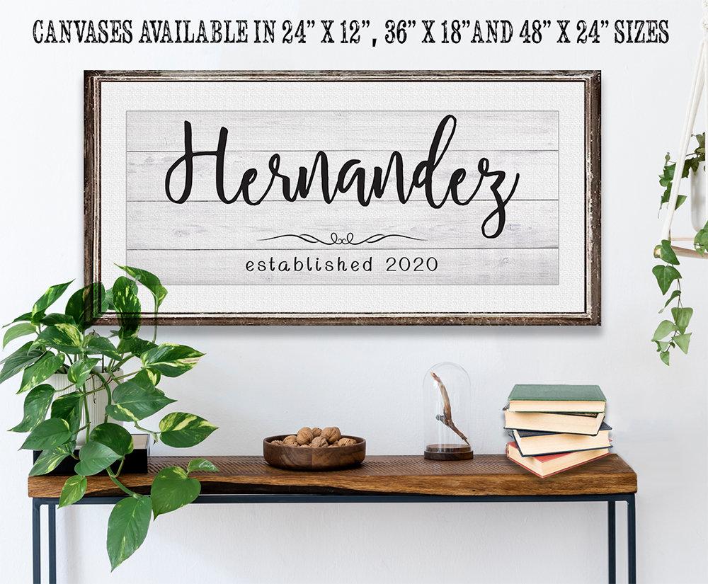Personalized - Family Name - Canvas