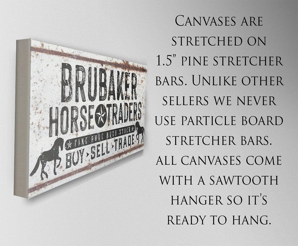 Personalized - Family Name Horse Market - Canvas
