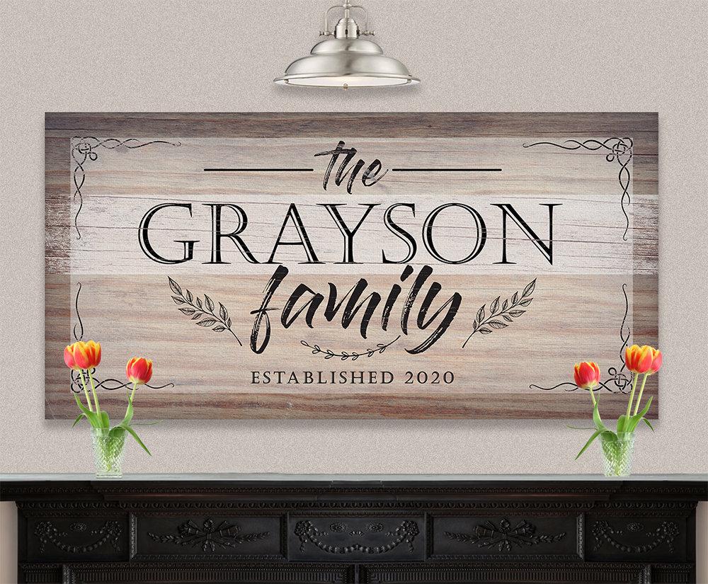 Personalized - Family Name - Canvas