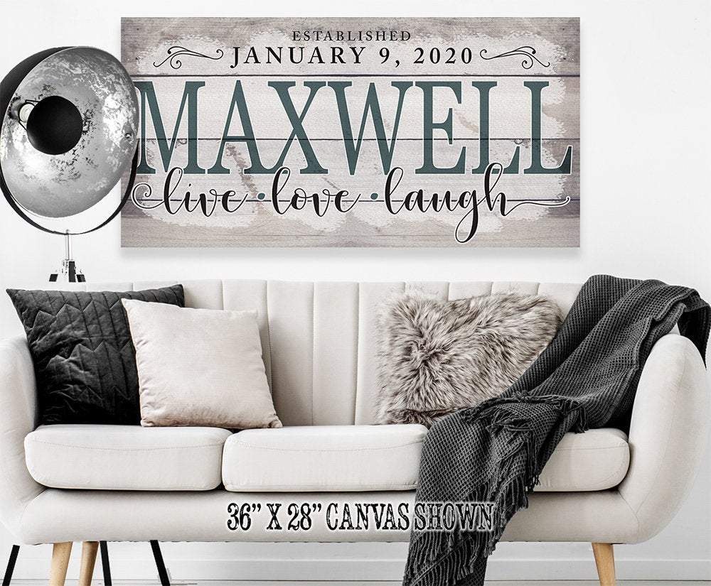 Personalized - Family Name - Canvas
