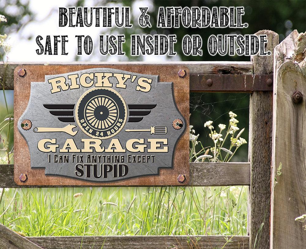 Personalized - Garage Workshop - Metal Sign