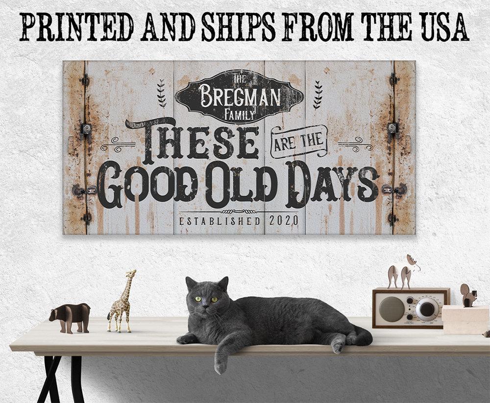 Personalized - Good Old Days - Canvas
