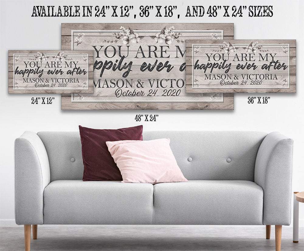 Personalized - Happily Ever After - Canvas