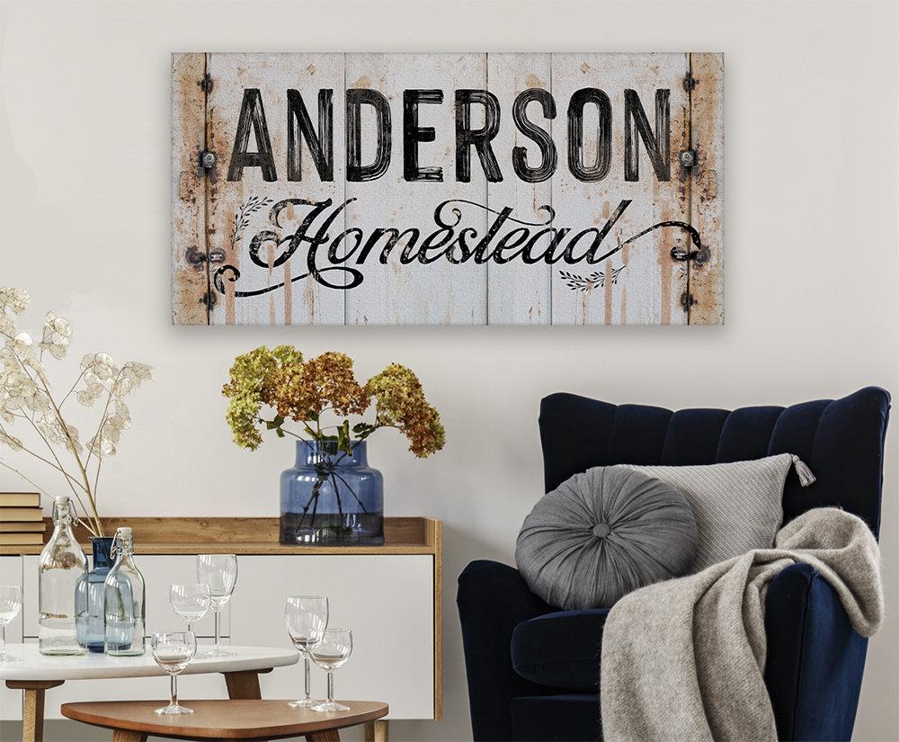 Personalized - Homestead - Canvas
