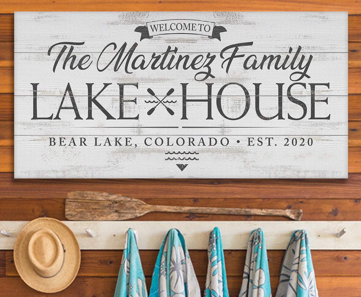 Personalized - Lake House - Canvas