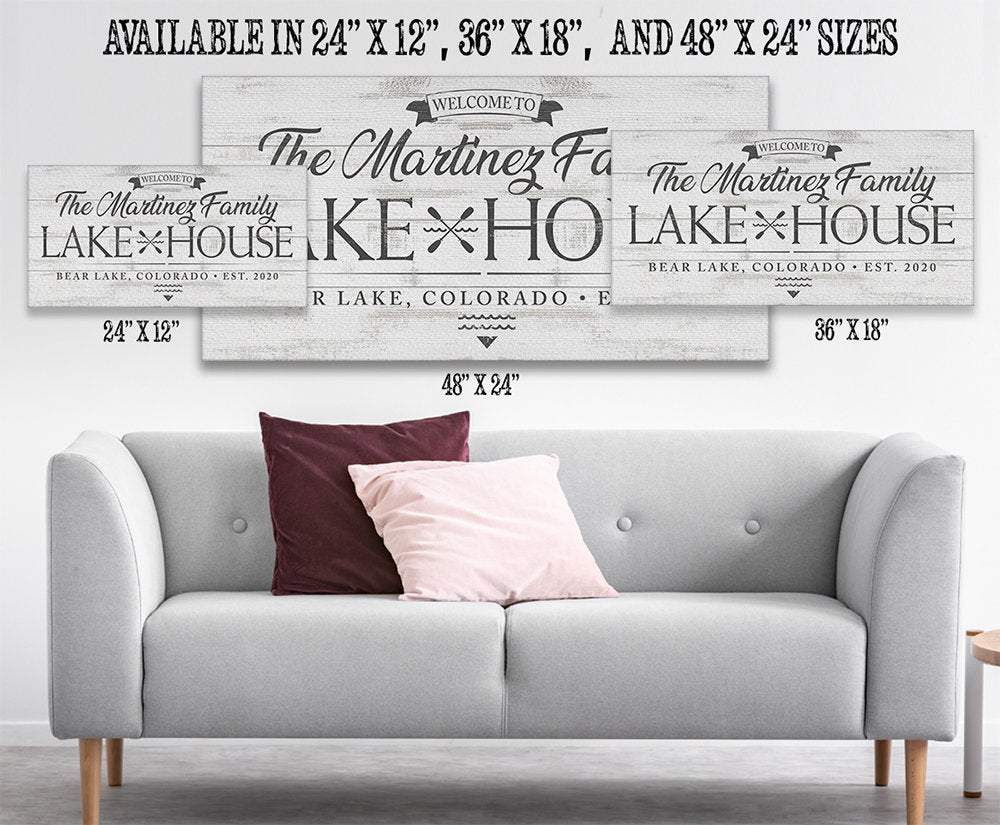 Personalized - Lake House - Canvas