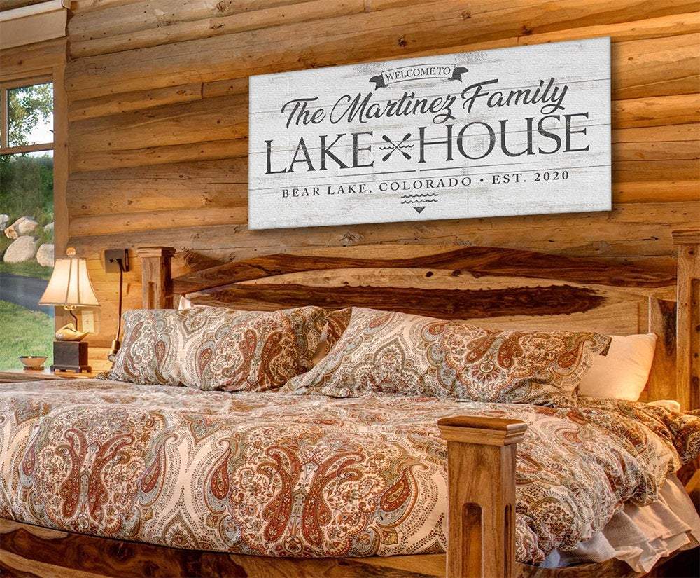 Personalized - Lake House - Canvas