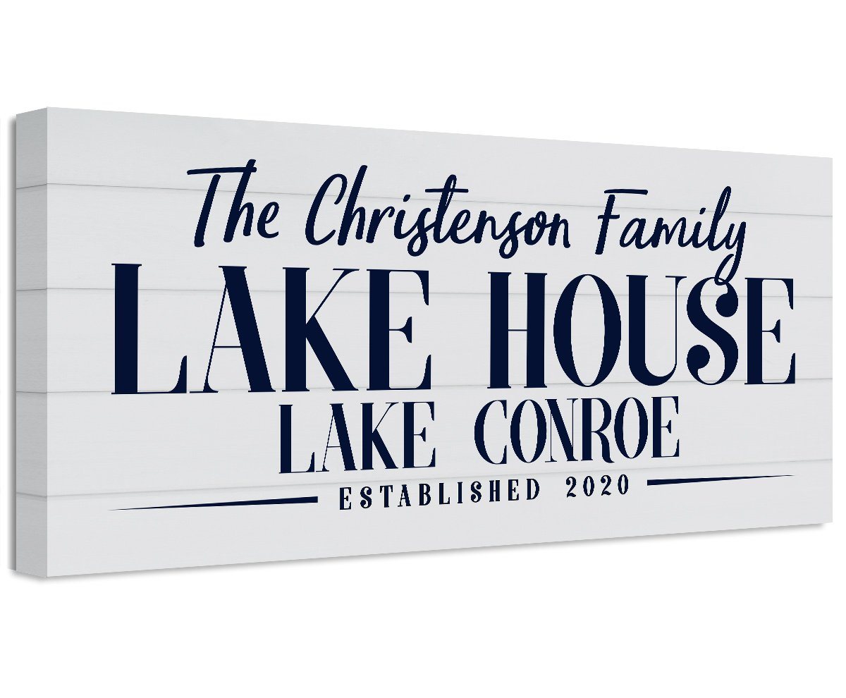 Personalized - Lake House - Canvas