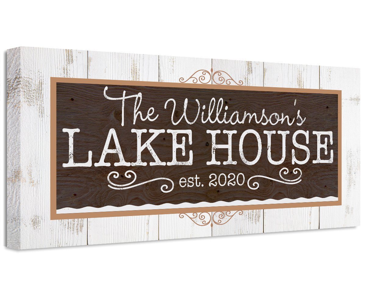 Personalized - Lake House - Canvas