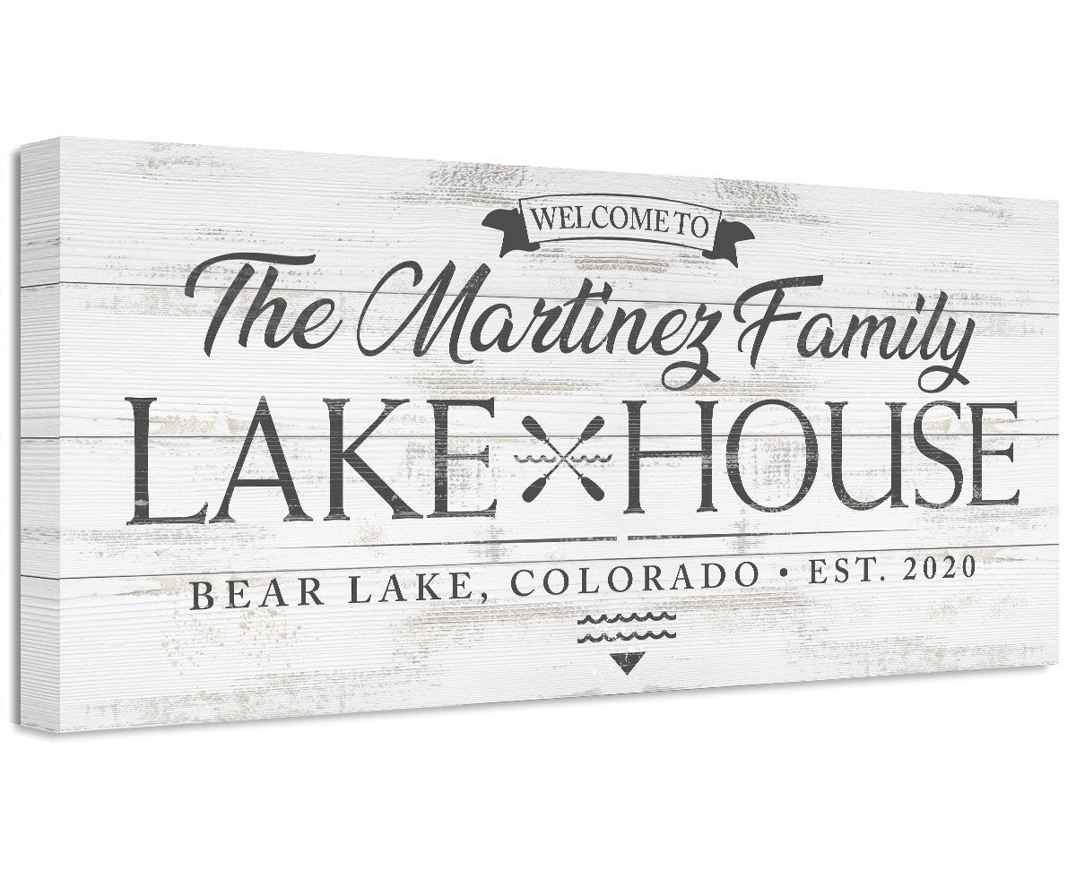 Personalized - Lake House - Canvas