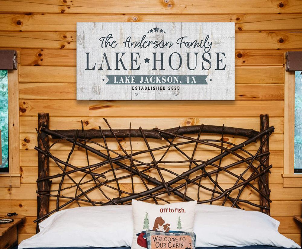 Personalized - Lake House - Canvas