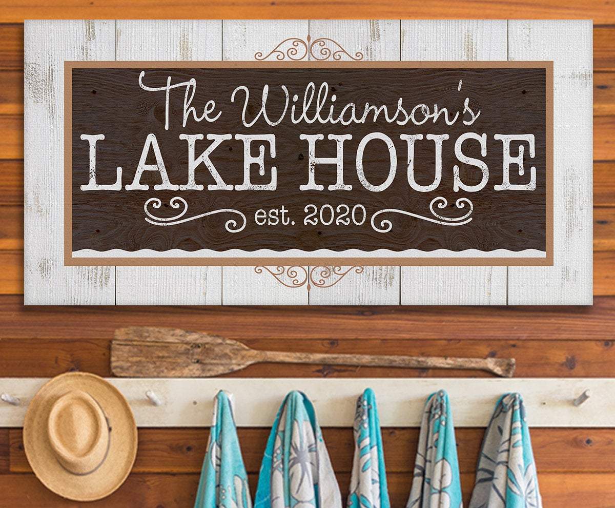 Personalized - Lake House - Canvas