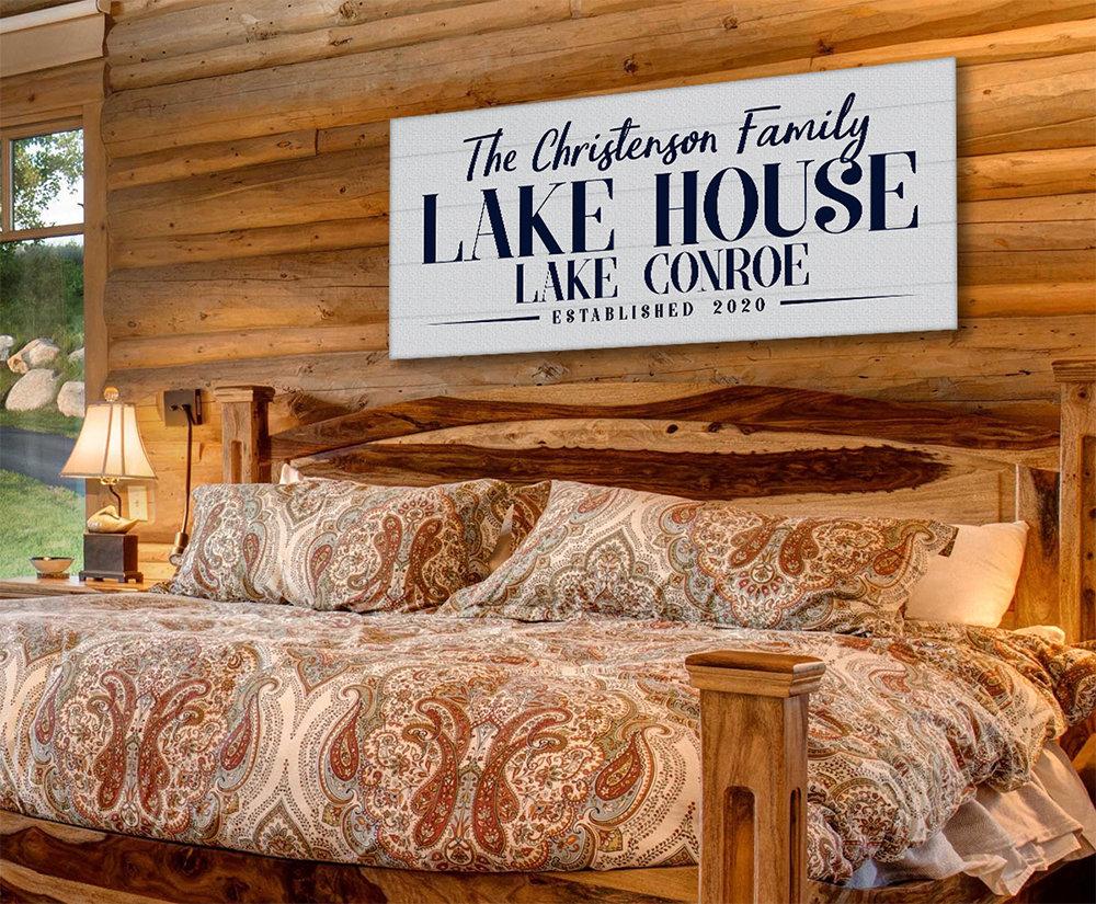 Personalized - Lake House - Canvas