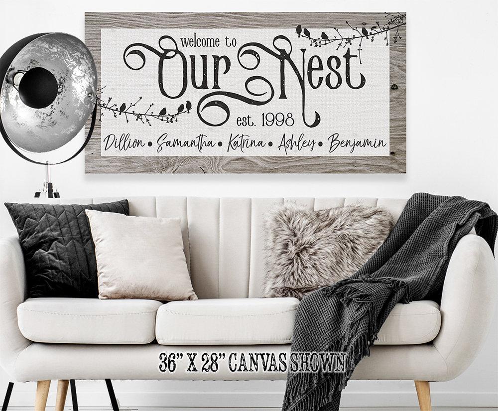 Personalized - Our Nest - Canvas