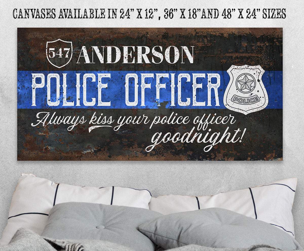 Personalized - Police Officer - Canvas
