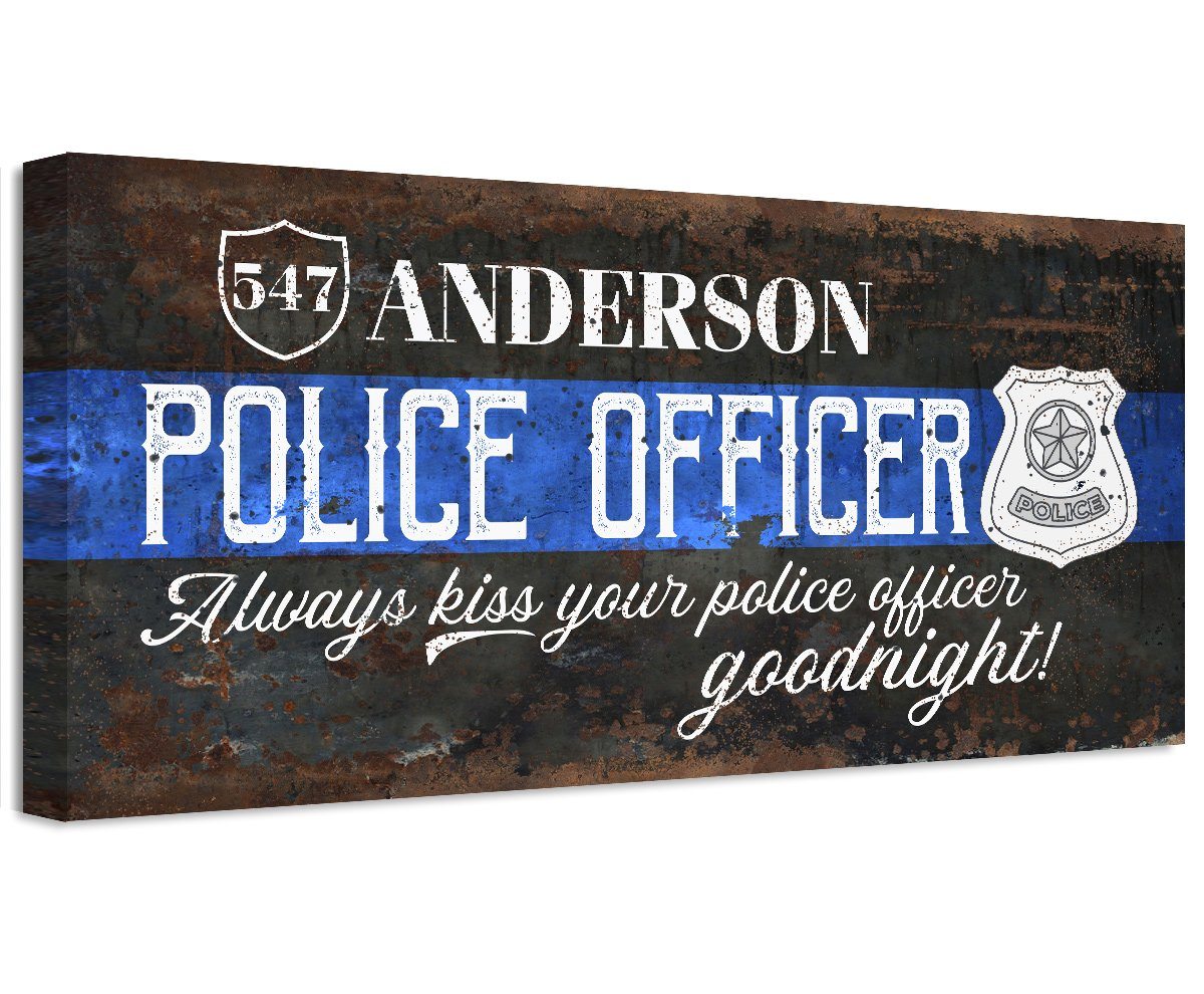 Personalized - Police Officer - Canvas