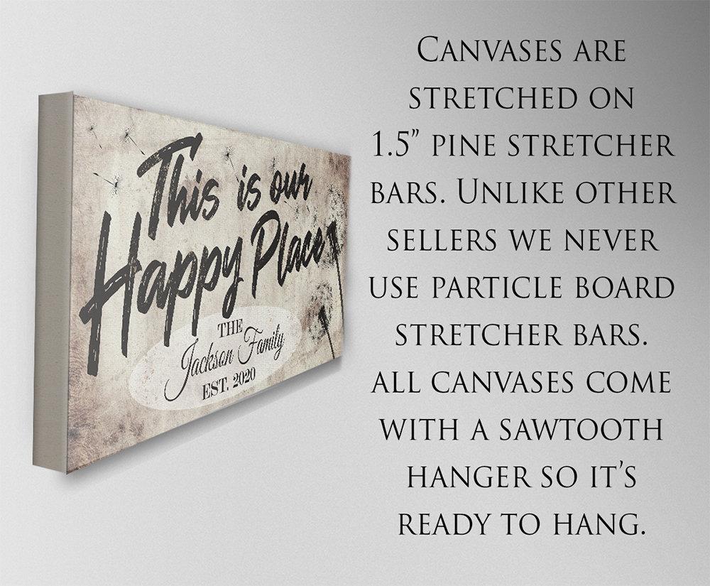 Personalized - This Is Our Happy Place - Canvas