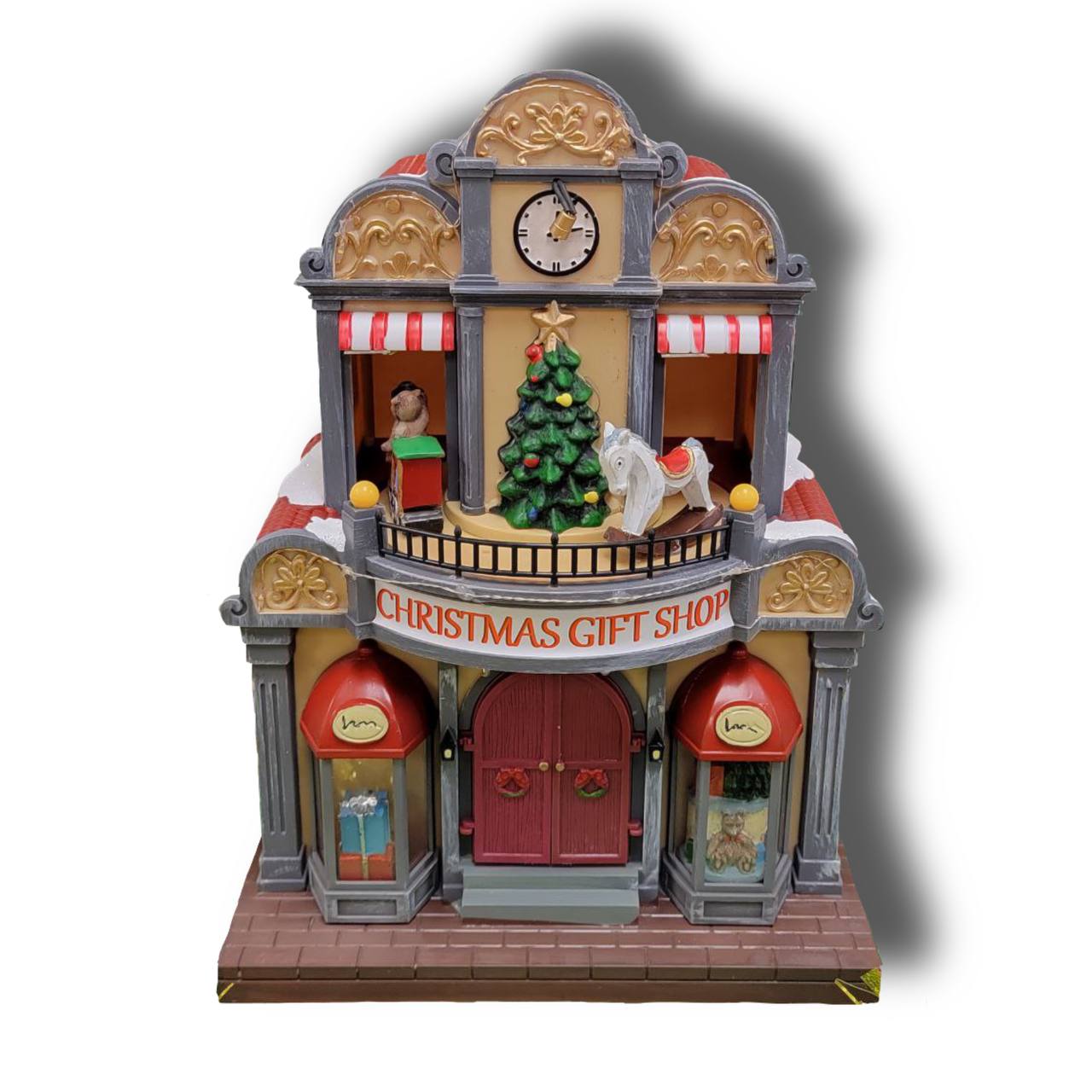 Christmas Village. Christmas Gift Shop with LED Lights F07M4-22-Y316-0