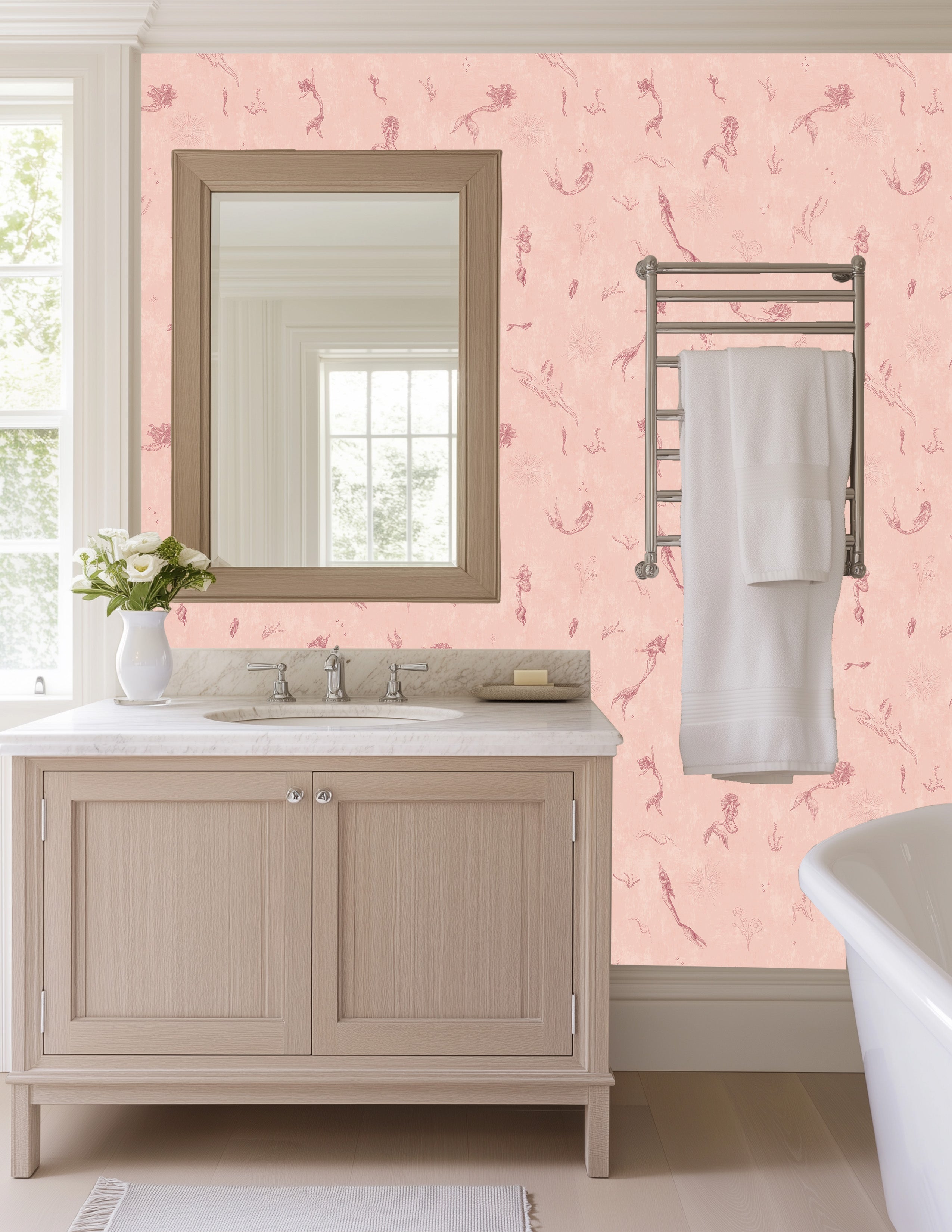 Aquatta Wallpaper by Naturally Antique