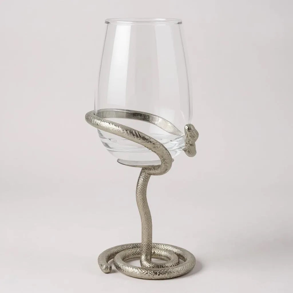 Set of 4 Snake Wine Glasses-3