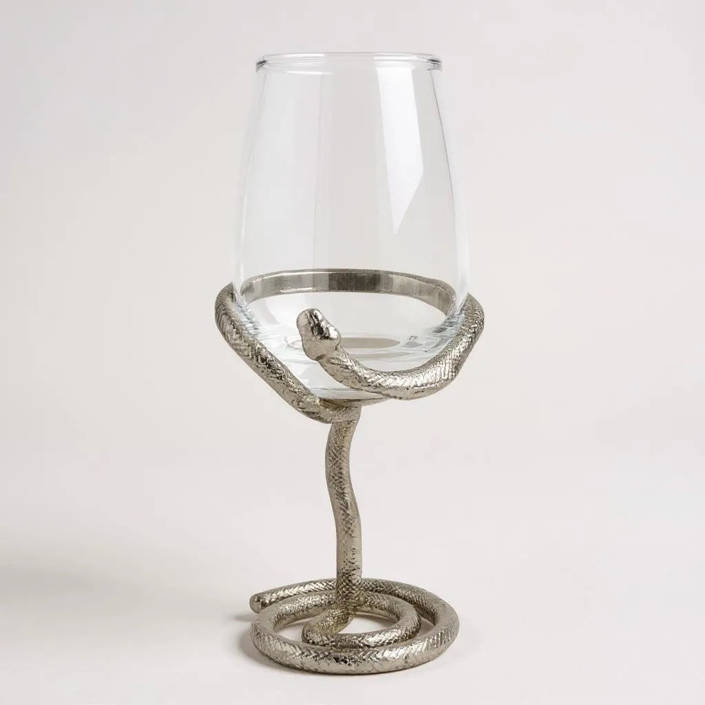 Set of 4 Snake Wine Glasses-2