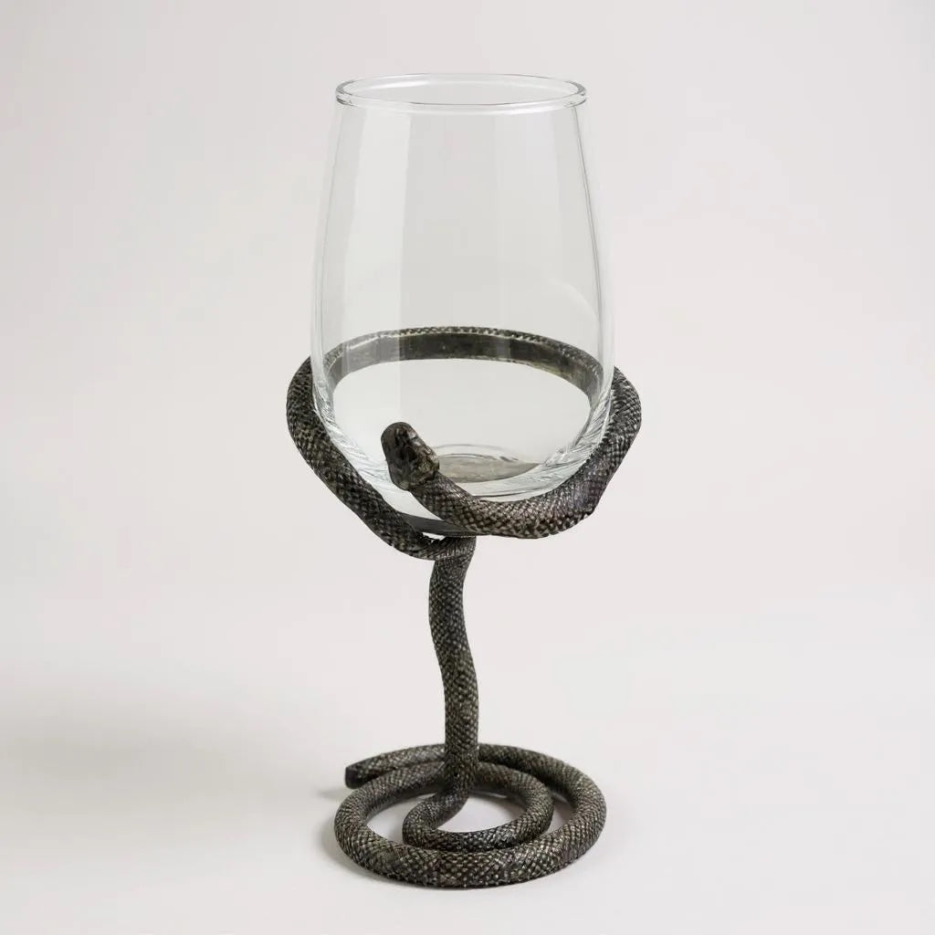 Set of 4 Snake Wine Glasses-5