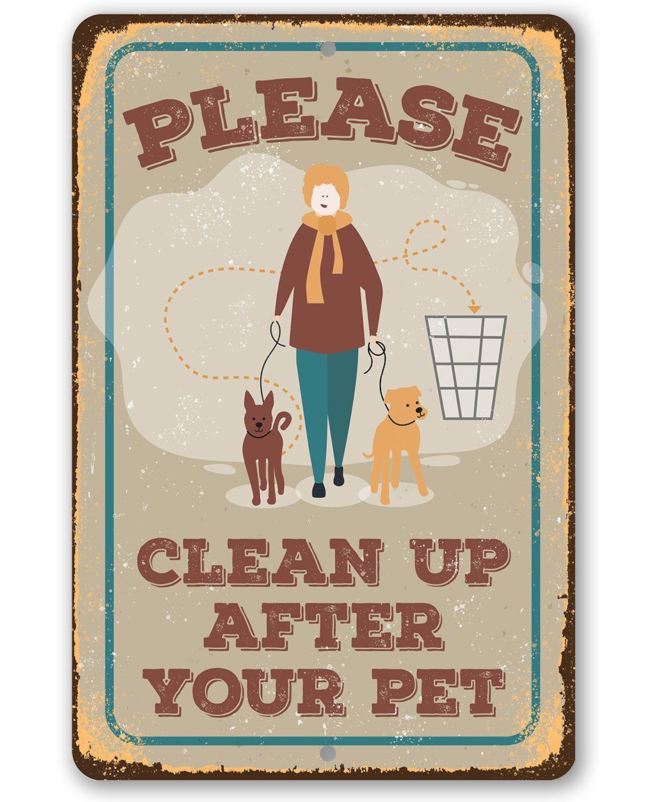 Please Clean Up After Pet - Metal Sign