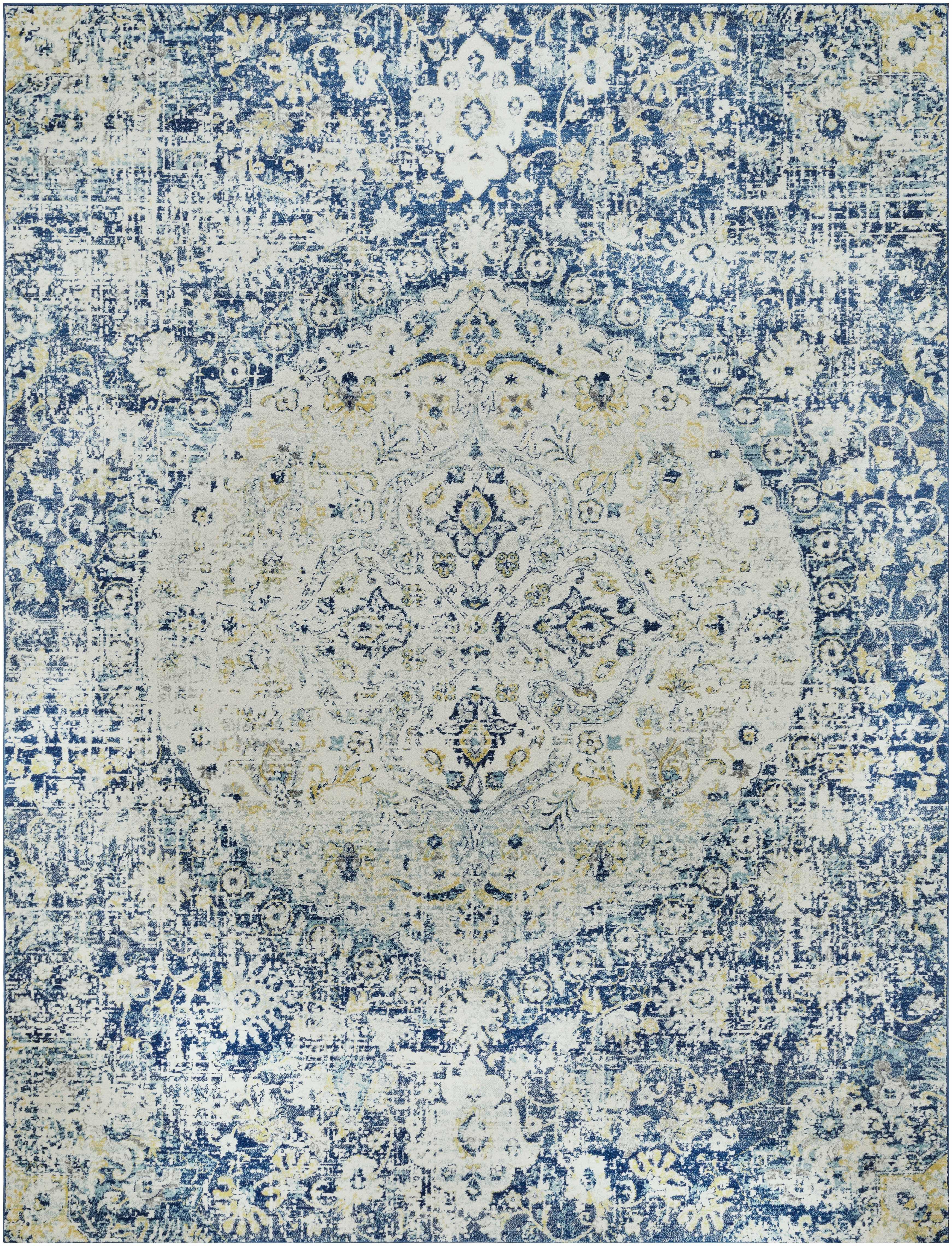 Gray Navy Ojus Area Rug - Clearance - PRHOMZ