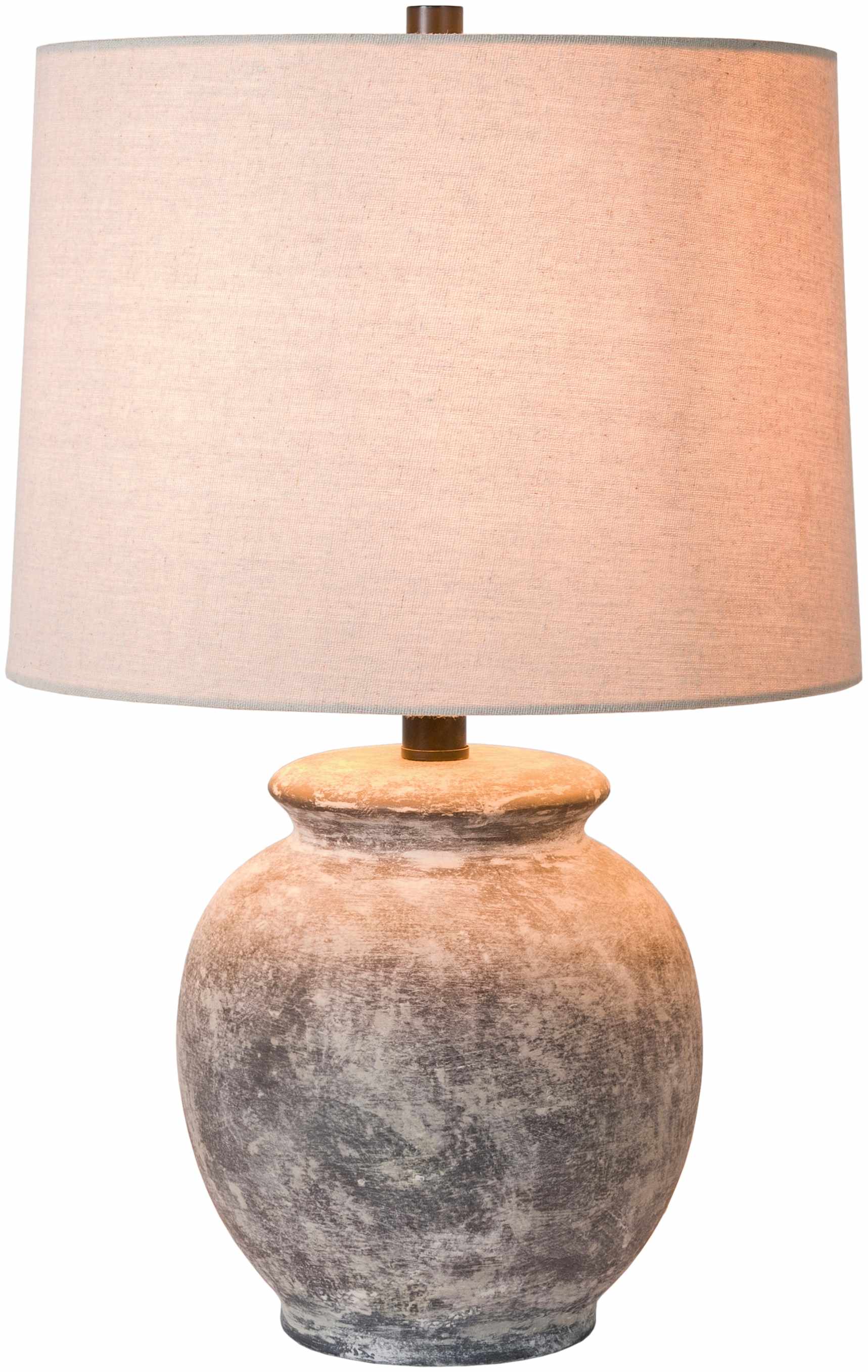 Cofrentes Traditional Gray & White Ceramic Table Lamp-1