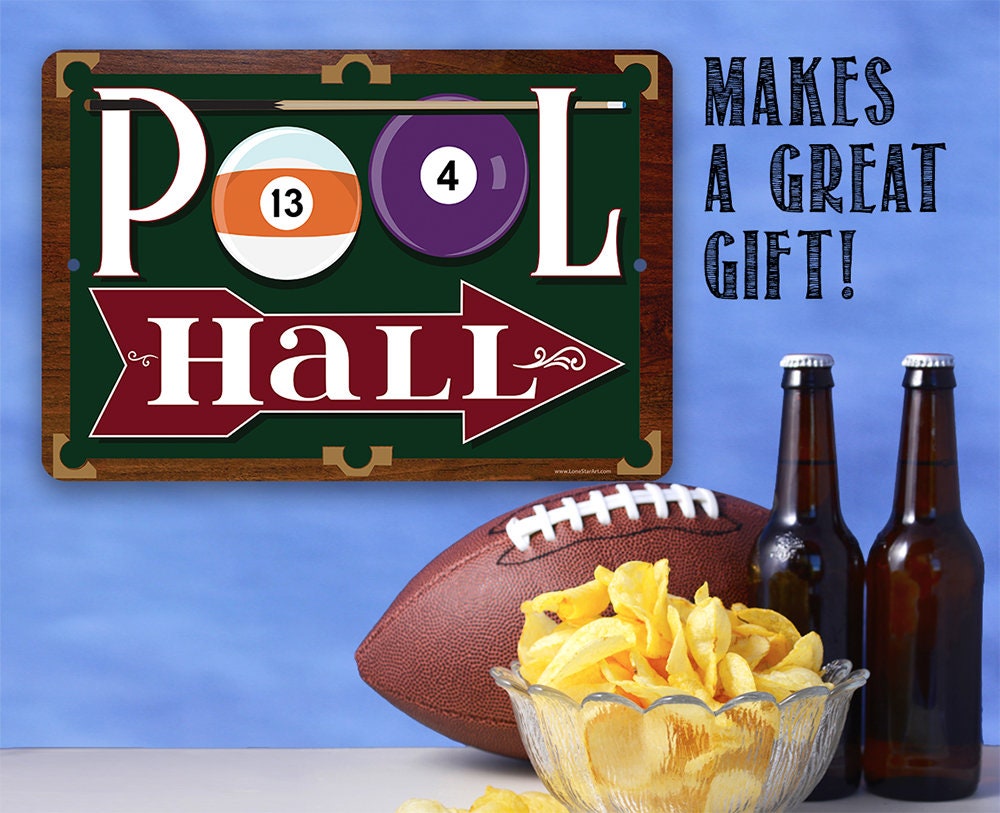 Pool Hall - Metal Sign