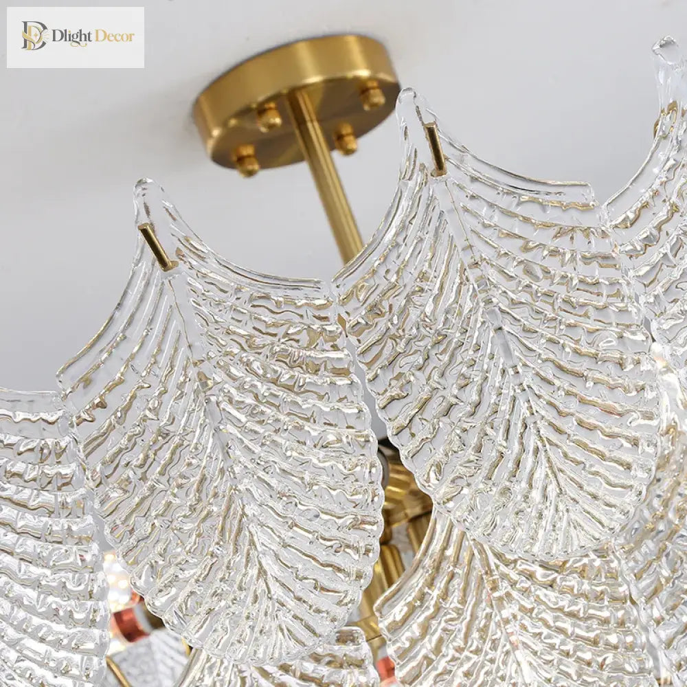 Postmodern Glass Chandelier | Modern Dining Room Lighting