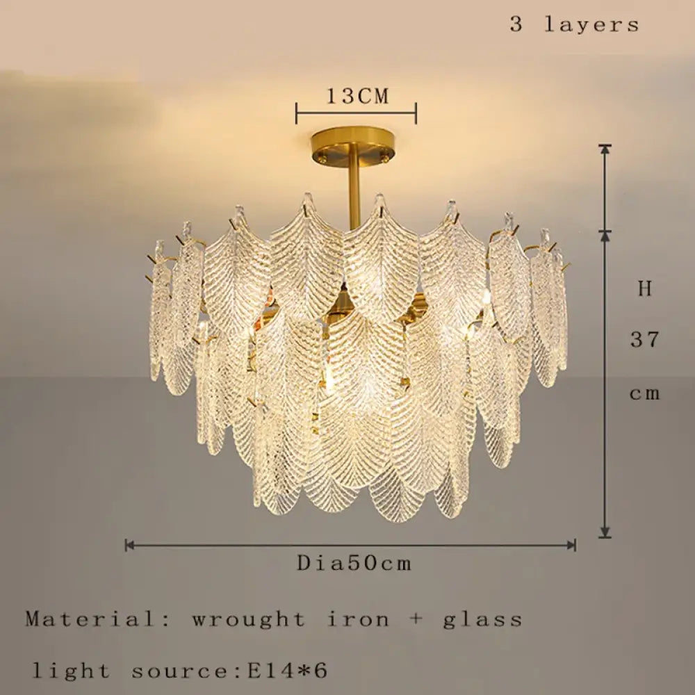 Postmodern Glass Chandelier | Modern Dining Room Lighting