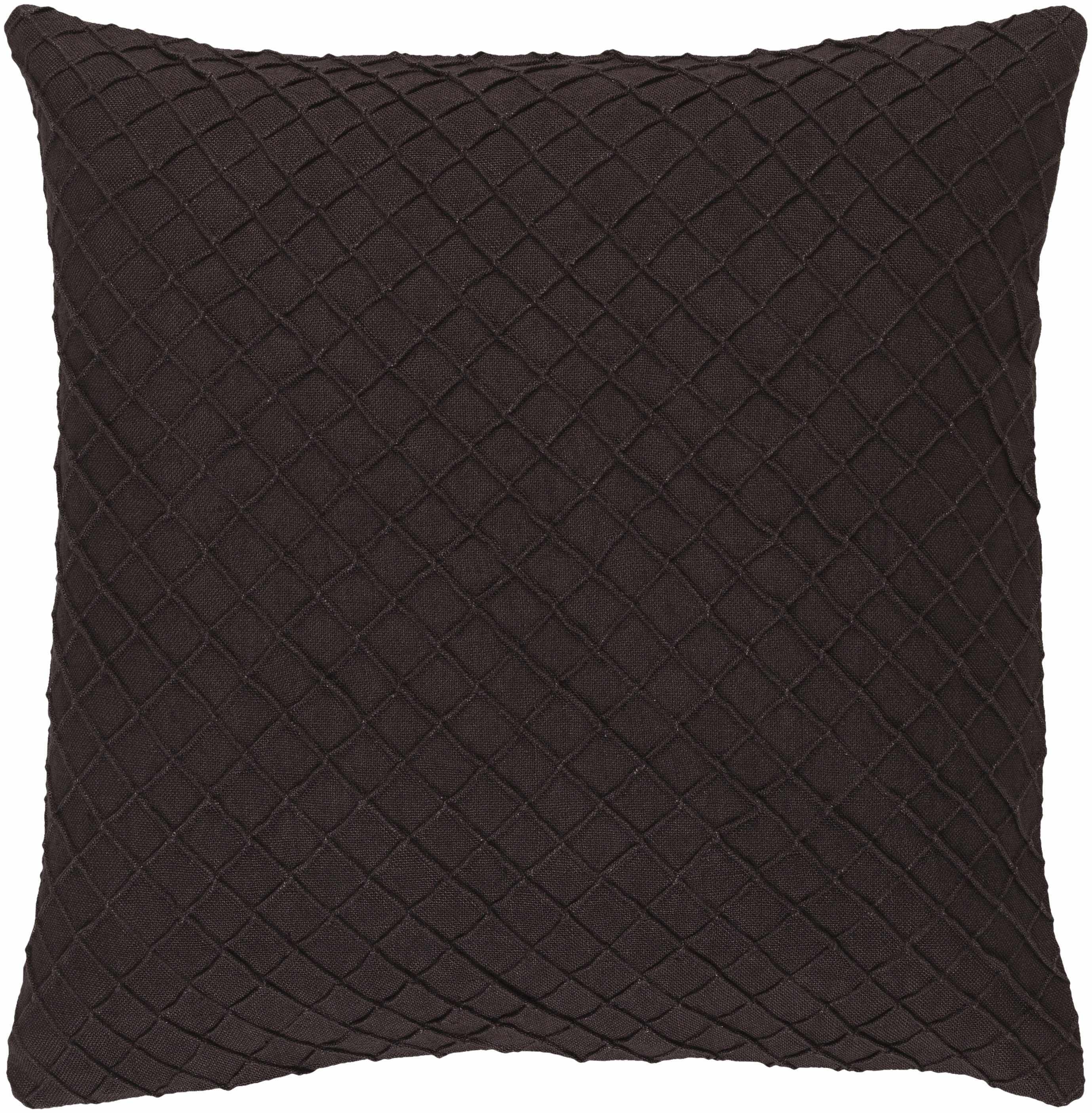 Prague Black Diamond Pattern Throw Pillow - Clearance-0