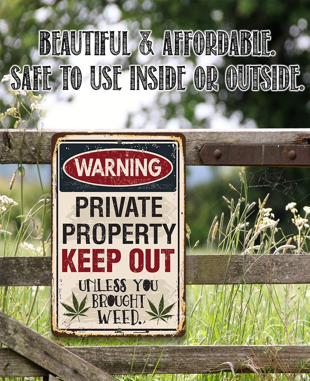 Private Property Keep Out - Metal Sign