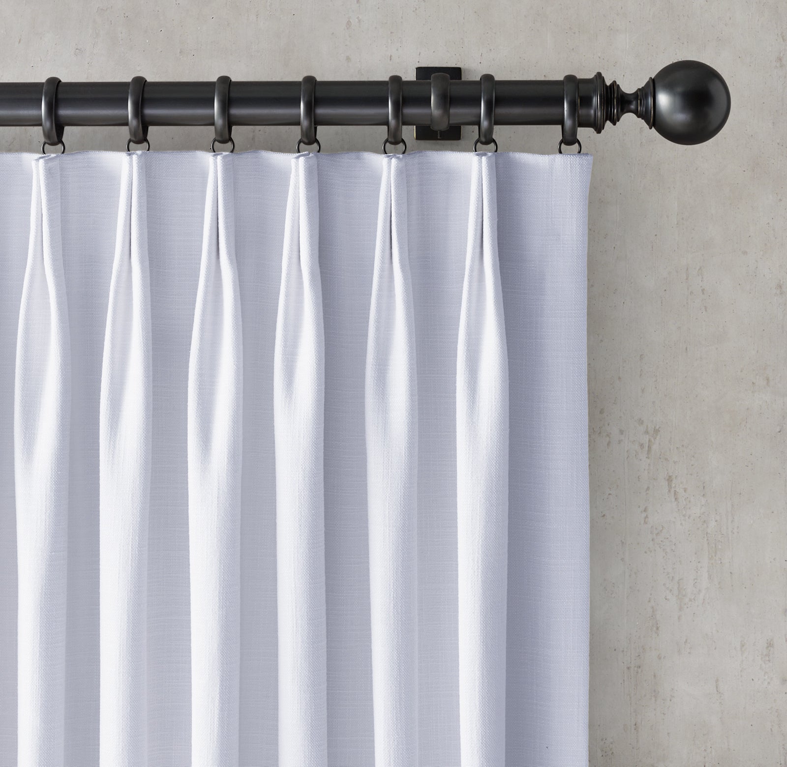 Euro Pinch Pleated Linen Curtains | Organic Italian Textured Weave | Light Filtering or Blackout-0
