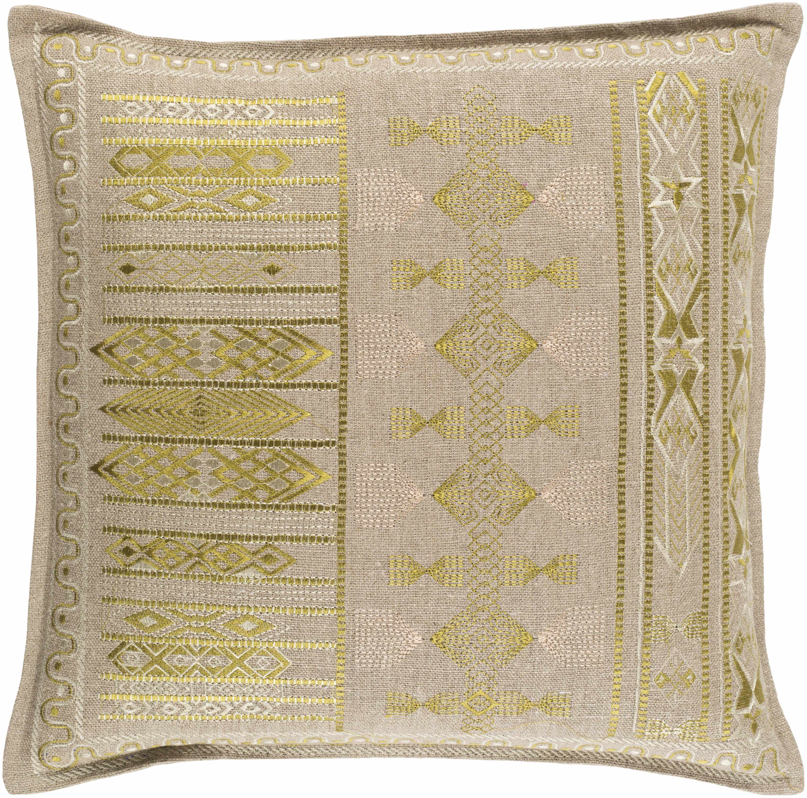 Pottsboro Geometric Embroidered Throw Pillow - Clearance-0