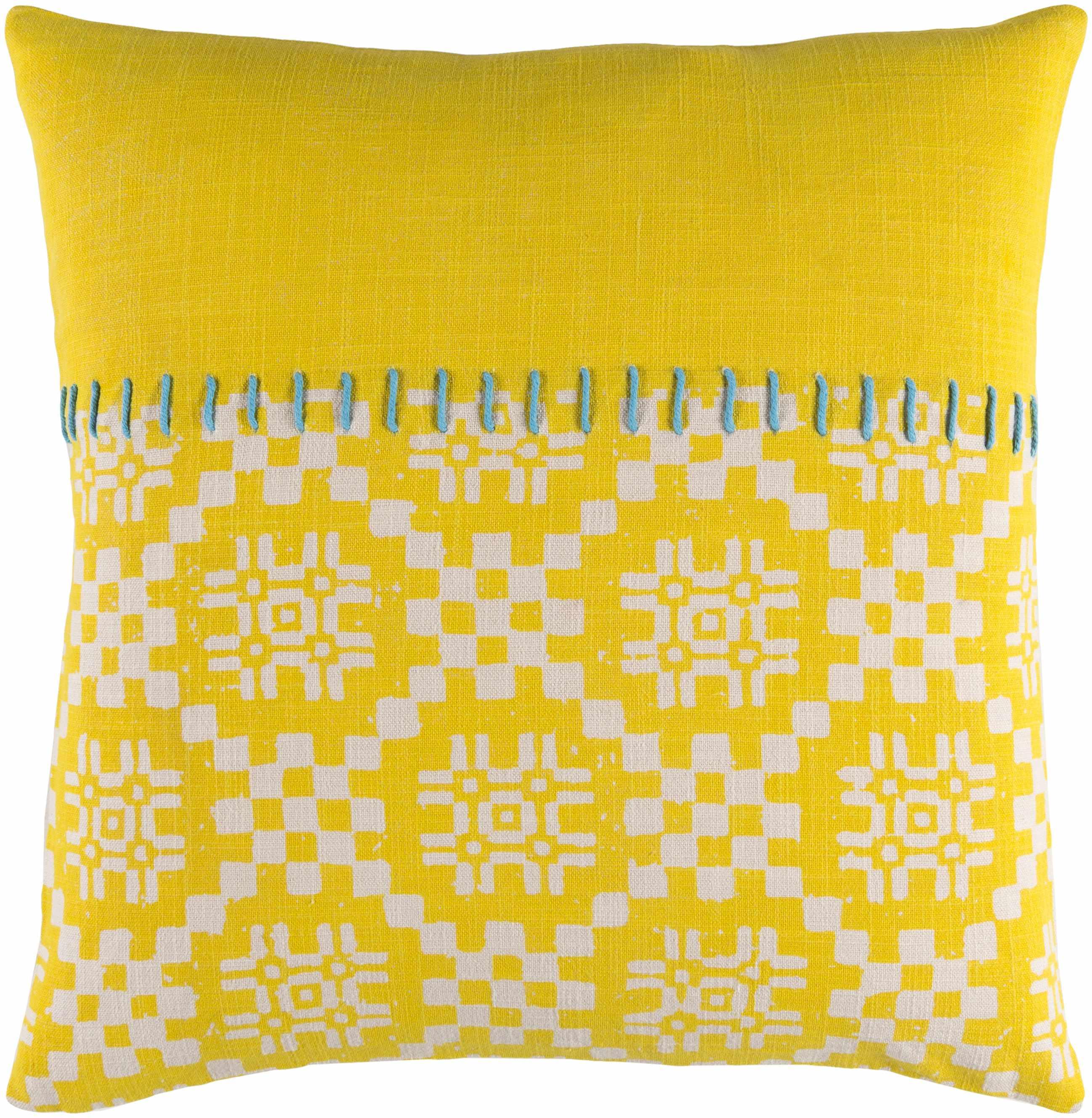 Purton Yellow Geometric Accent Pillow - Clearance - PRHOMZ