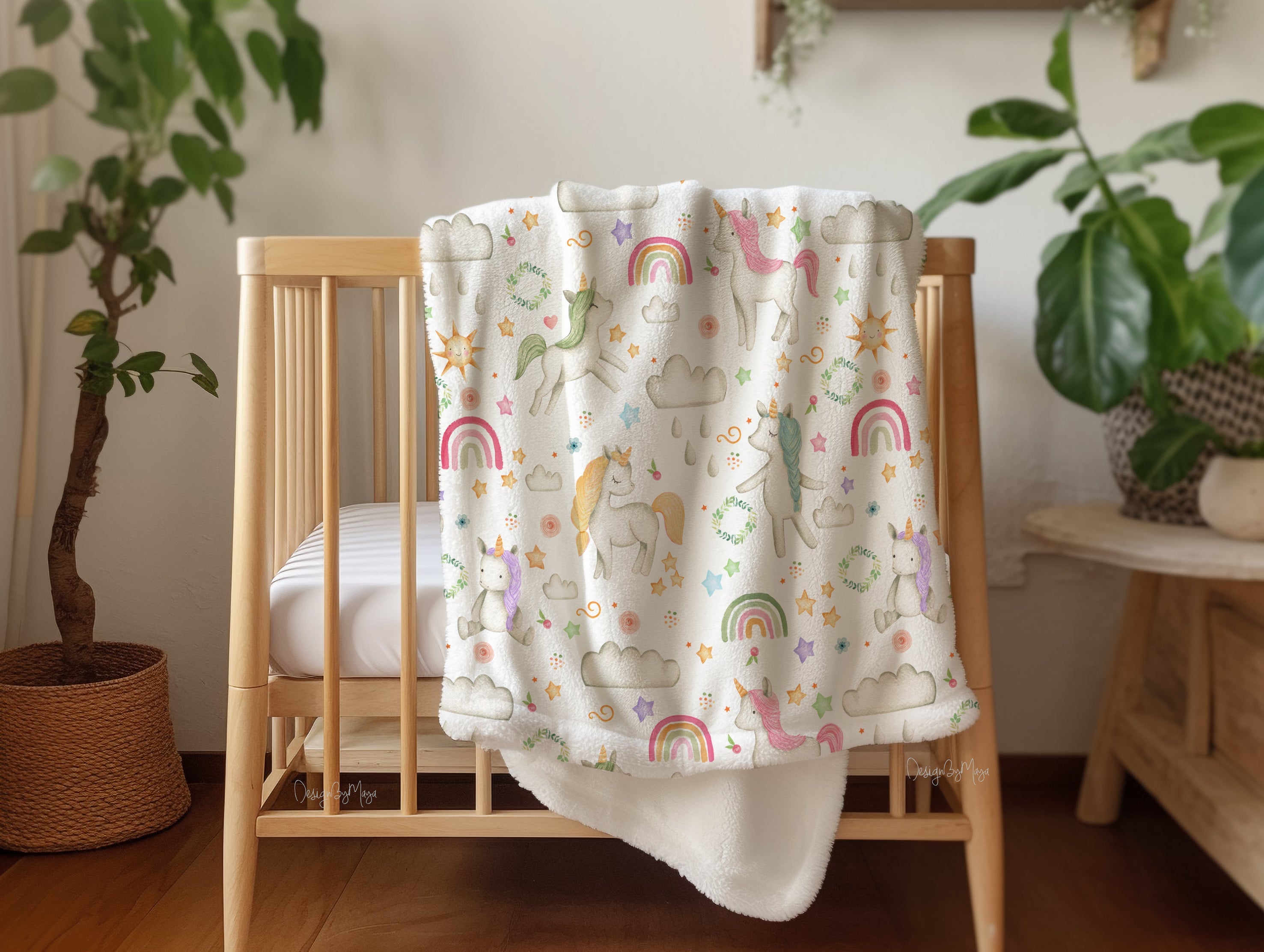 Alphabet - Vintage Baby Blanket