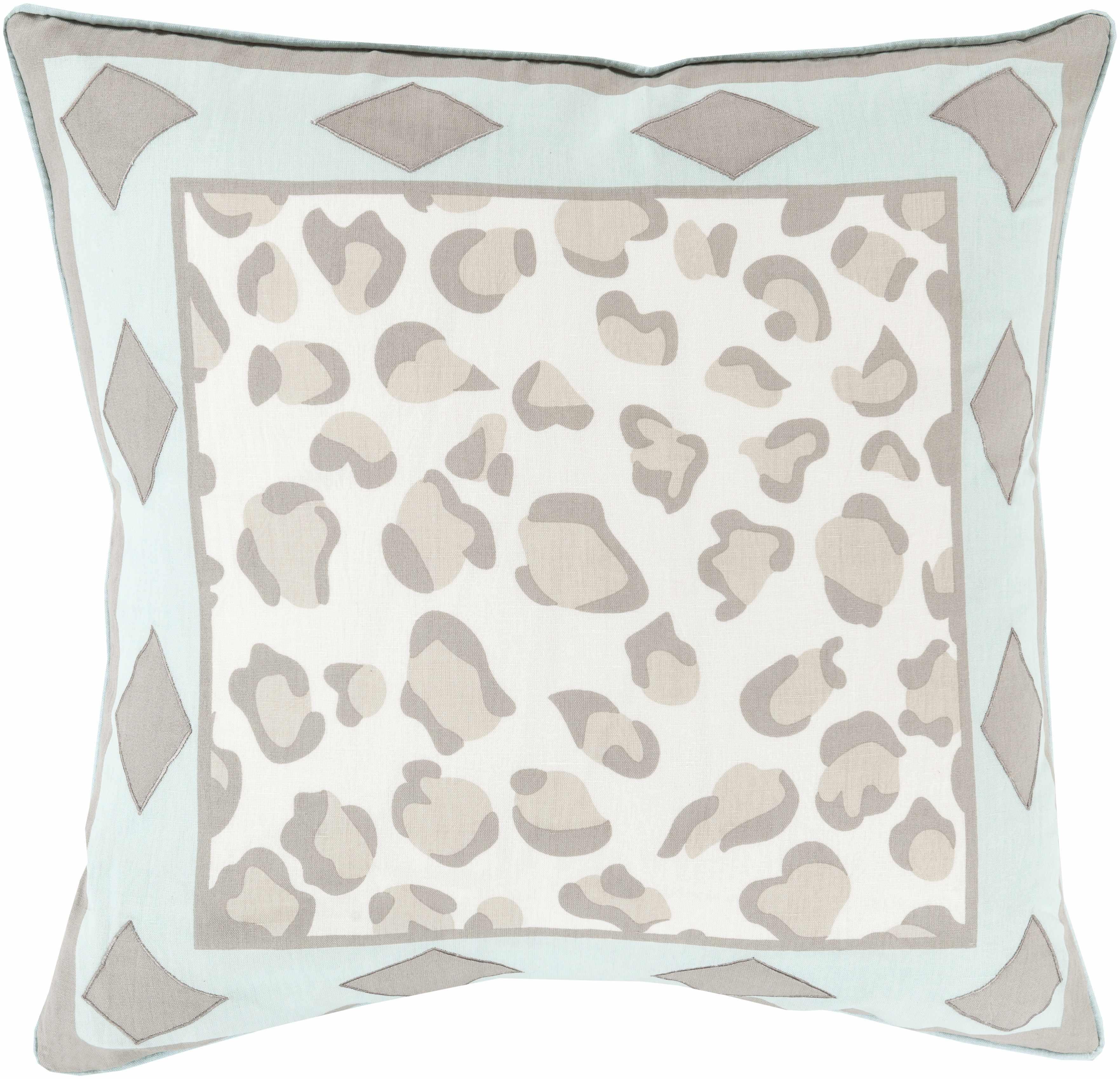 Kids Aqua Leopard Print Throw Pillow - Clearance - PRHOMZ